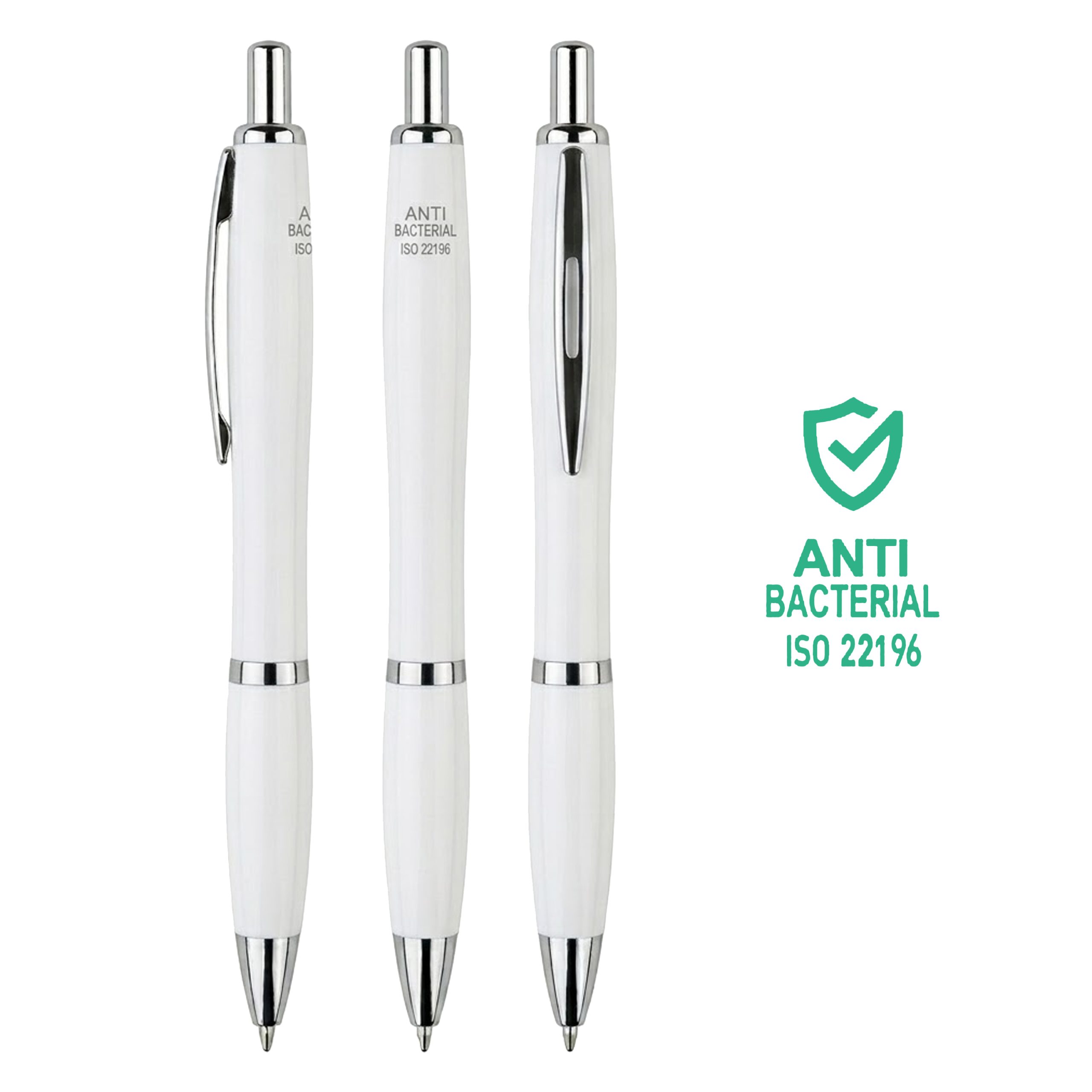 Bolígrafo Plástico Anti Bacterial.